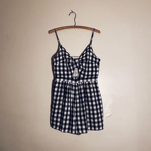 American Eagle Outfitters - Cut-Out Plaid Romper